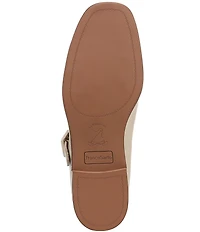 Franco Sarto Kenley Leather T-Strap Flats