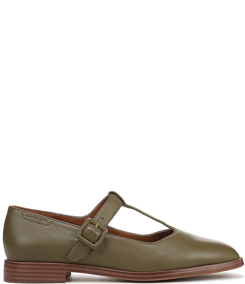 Franco Sarto Kenley Leather T-Strap Flats