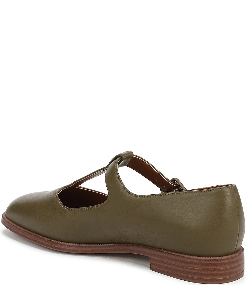 Franco Sarto Kenley Leather T-Strap Flats