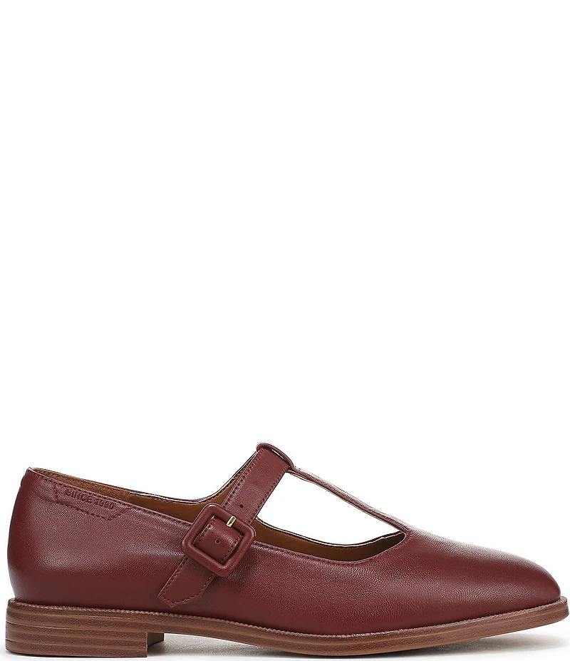 Franco Sarto Kenley Leather T-Strap Flats