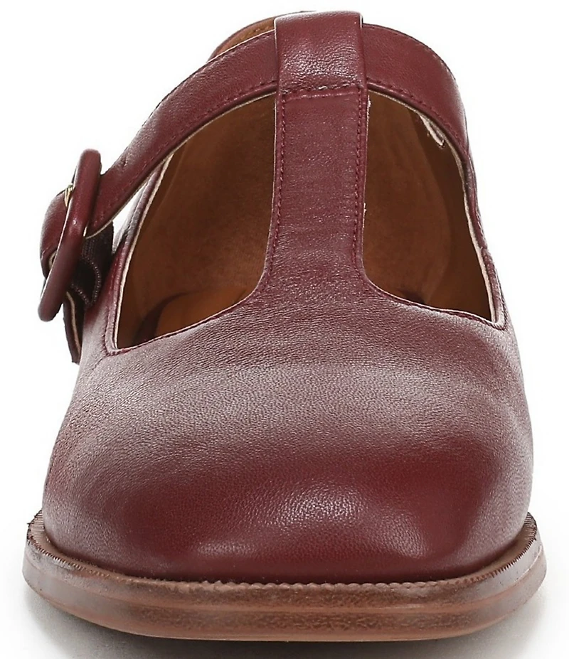Franco Sarto Kenley Leather T-Strap Flats