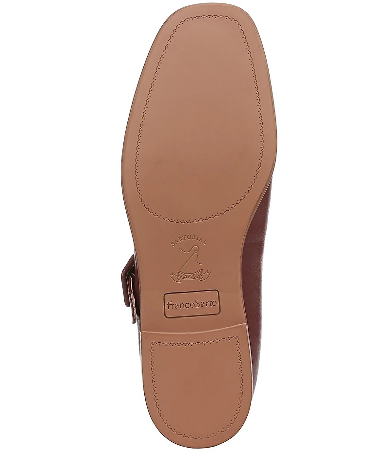 Franco Sarto Kenley Leather T-Strap Flats
