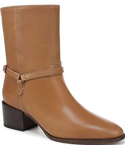 Franco Sarto Kian Leather Harness Hardware Booties