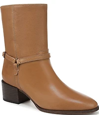 Franco Sarto Kian Leather Harness Hardware Booties