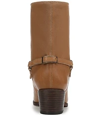 Franco Sarto Kian Leather Harness Hardware Booties