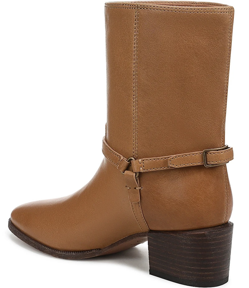 Franco Sarto Kian Leather Harness Hardware Booties