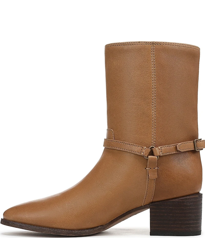 Franco Sarto Kian Leather Harness Hardware Booties