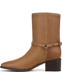 Franco Sarto Kian Leather Harness Hardware Booties