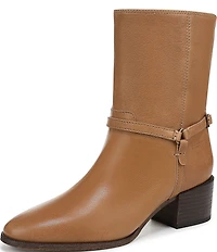 Franco Sarto Kian Leather Harness Hardware Booties