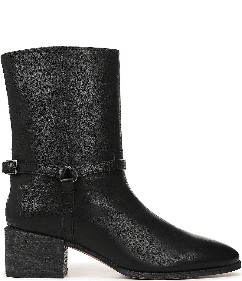 Franco Sarto Kian Leather Harness Hardware Booties