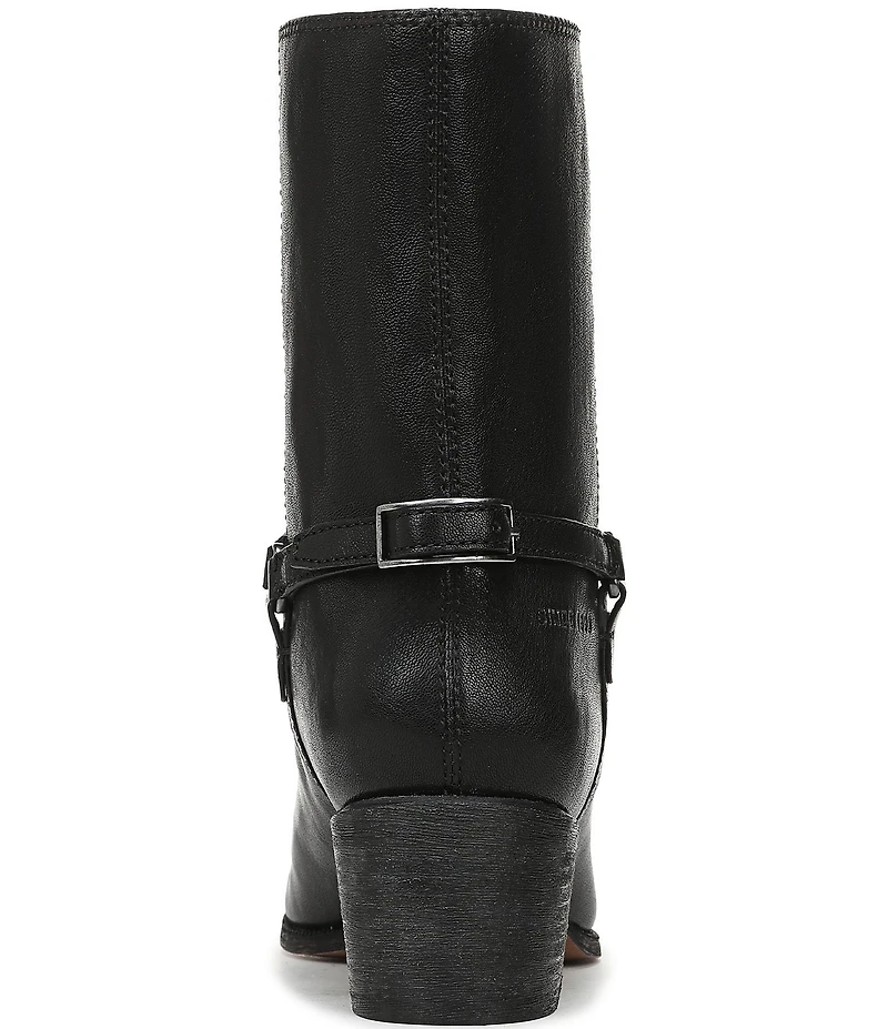 Franco Sarto Kian Leather Harness Hardware Booties