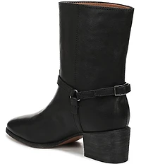 Franco Sarto Kian Leather Harness Hardware Booties