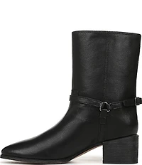 Franco Sarto Kian Leather Harness Hardware Booties