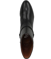 Franco Sarto Kian Leather Harness Hardware Booties