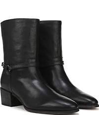 Franco Sarto Kian Leather Harness Hardware Booties