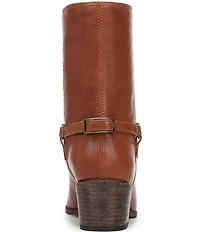 Franco Sarto Kian Leather Harness Hardware Booties