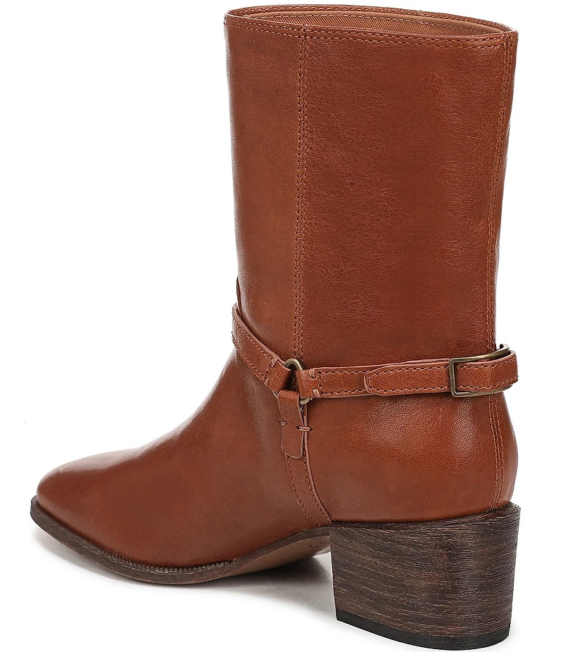 Franco Sarto Kian Leather Harness Hardware Booties