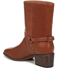 Franco Sarto Kian Leather Harness Hardware Booties