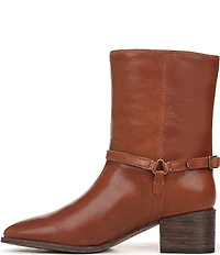 Franco Sarto Kian Leather Harness Hardware Booties