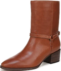 Franco Sarto Kian Leather Harness Hardware Booties