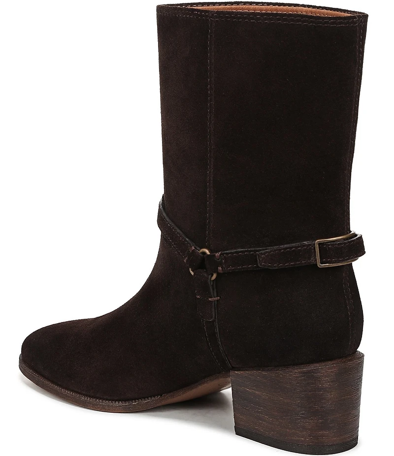 Franco Sarto Kian Suede Harness Hardware Booties