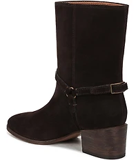 Franco Sarto Kian Suede Harness Hardware Booties