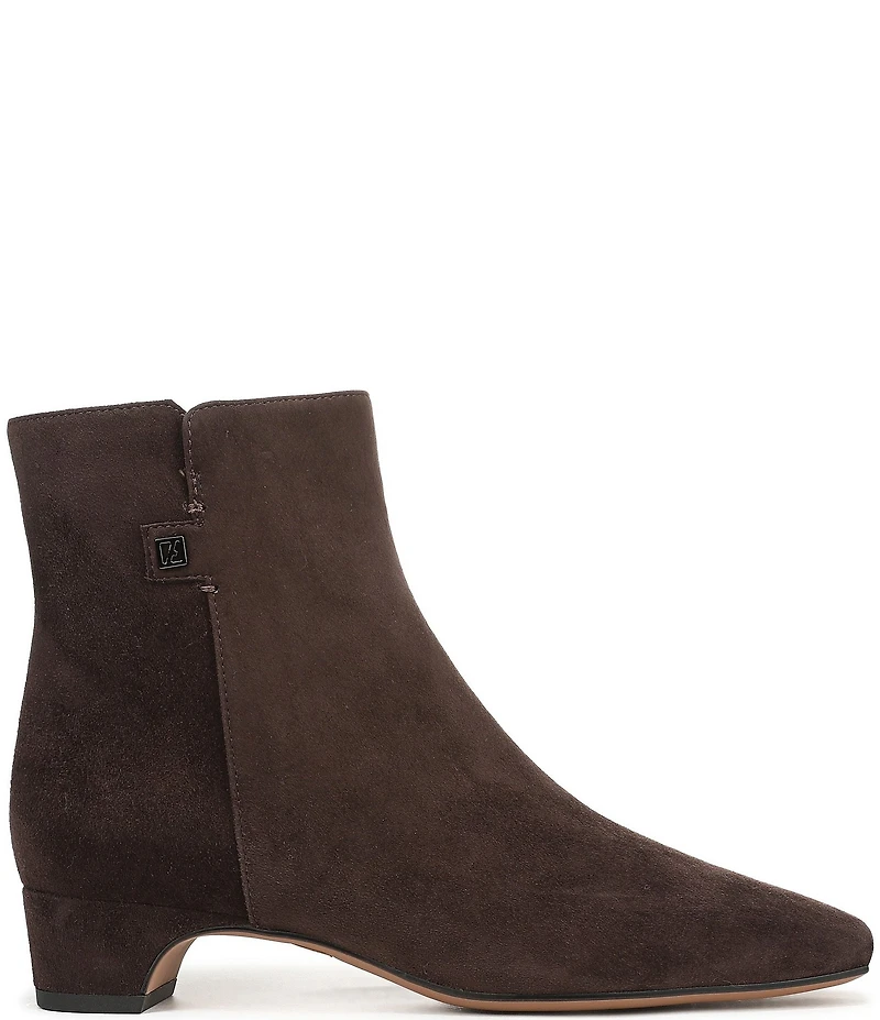 Franco Sarto Luella Suede Block Heel Booties