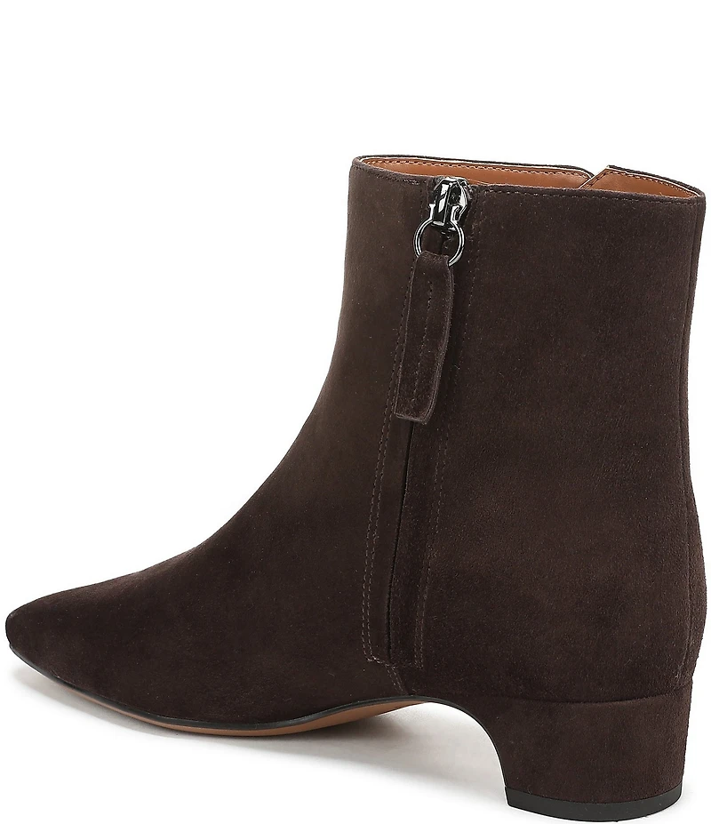 Franco Sarto Luella Suede Block Heel Booties