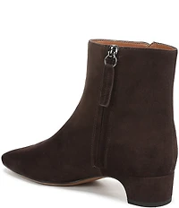 Franco Sarto Luella Suede Block Heel Booties