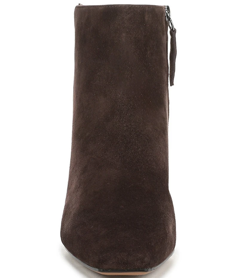 Franco Sarto Luella Suede Block Heel Booties