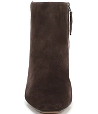 Franco Sarto Luella Suede Block Heel Booties