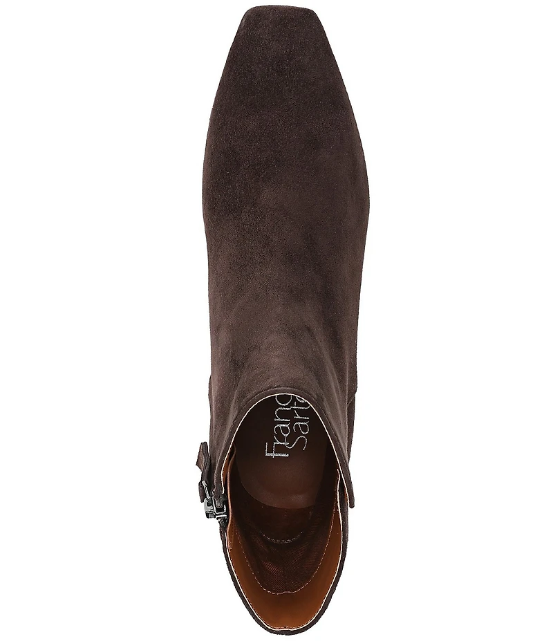 Franco Sarto Luella Suede Block Heel Booties