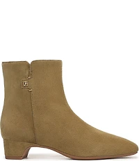 Franco Sarto Luella Suede Block Heel Booties