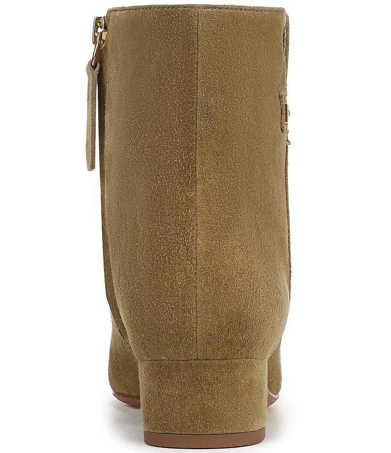 Franco Sarto Luella Suede Block Heel Booties