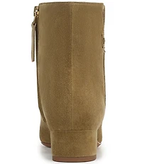 Franco Sarto Luella Suede Block Heel Booties