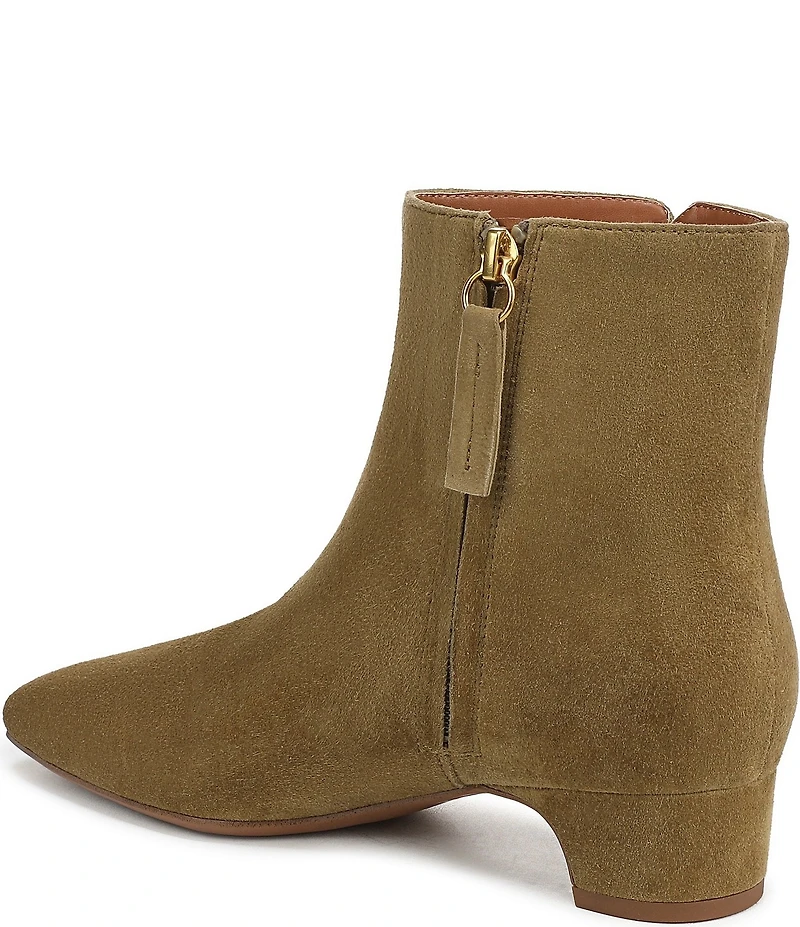 Franco Sarto Luella Suede Block Heel Booties