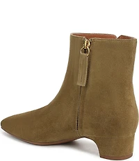 Franco Sarto Luella Suede Block Heel Booties