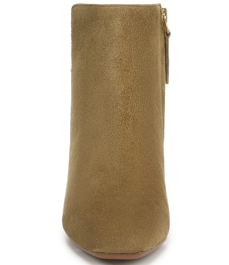 Franco Sarto Luella Suede Block Heel Booties