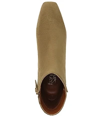 Franco Sarto Luella Suede Block Heel Booties