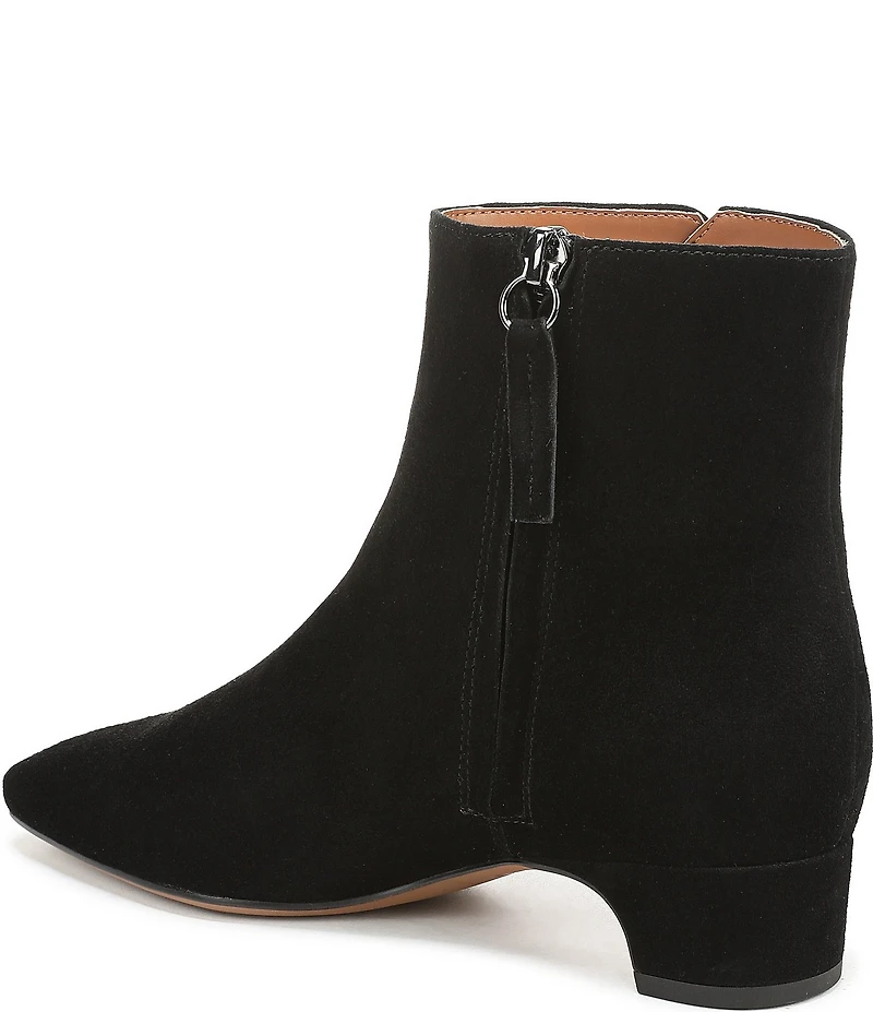 Franco Sarto Luella Suede Block Heel Booties