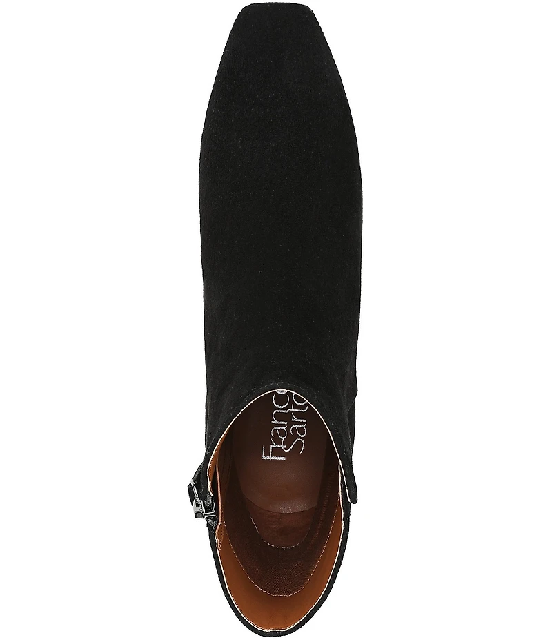 Franco Sarto Luella Suede Block Heel Booties