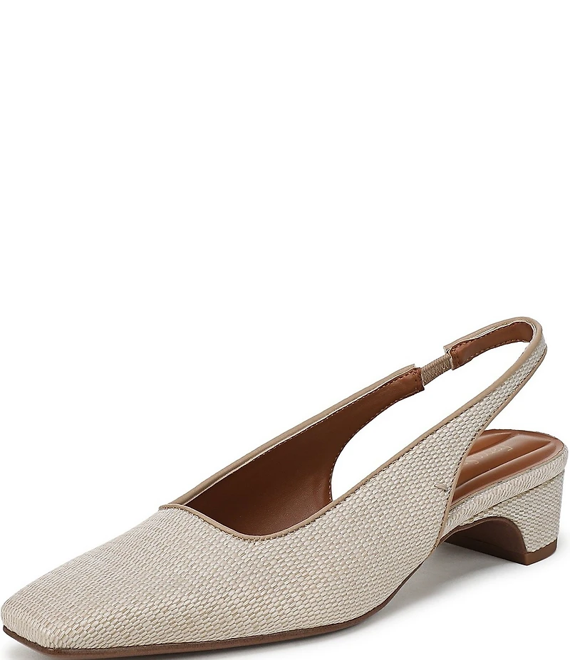 Franco Sarto Lyanna 2 Woven Raffia Slingback Pumps