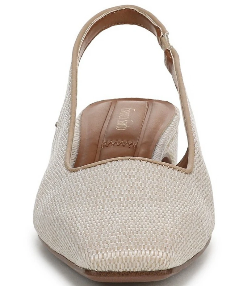 Franco Sarto Lyanna 2 Woven Raffia Slingback Pumps