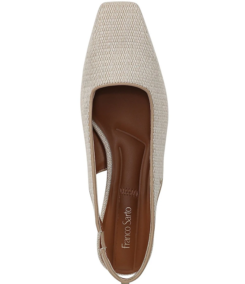 Franco Sarto Lyanna 2 Woven Raffia Slingback Pumps