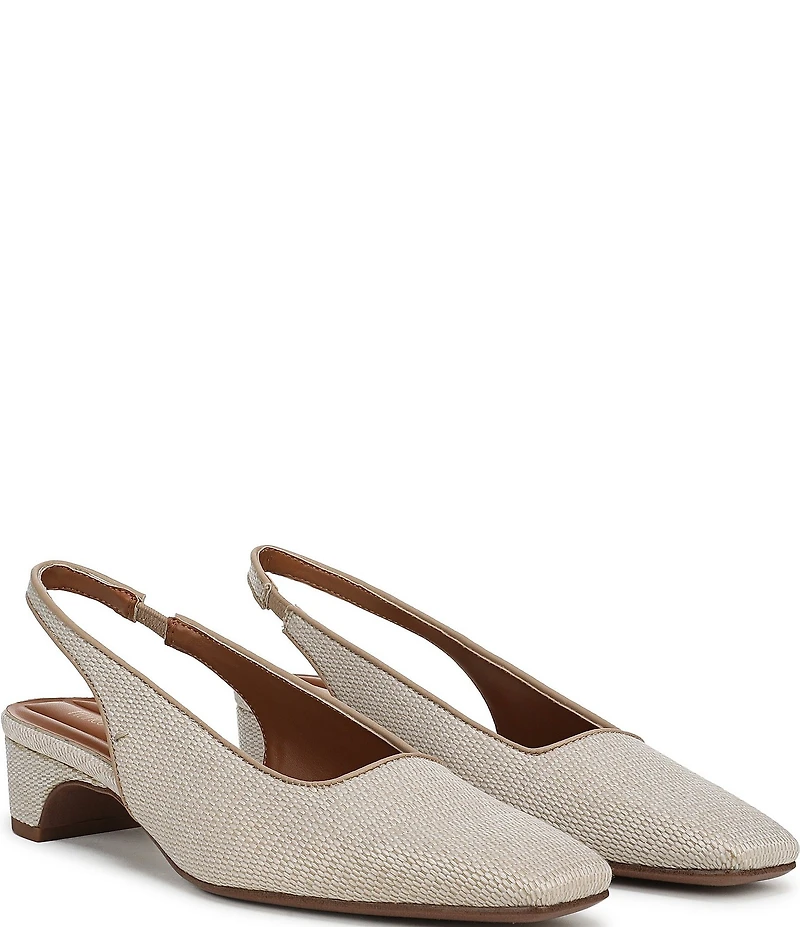 Franco Sarto Lyanna 2 Woven Raffia Slingback Pumps
