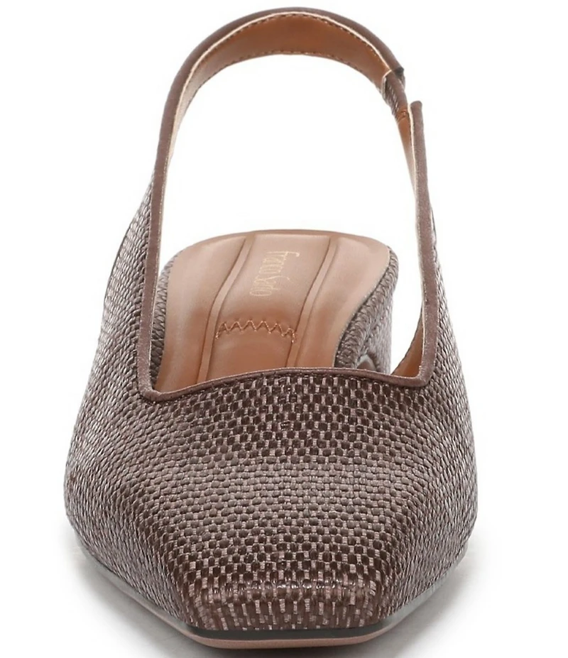 Franco Sarto Lyanna 2 Woven Raffia Slingback Pumps