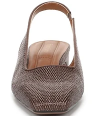 Franco Sarto Lyanna 2 Woven Raffia Slingback Pumps