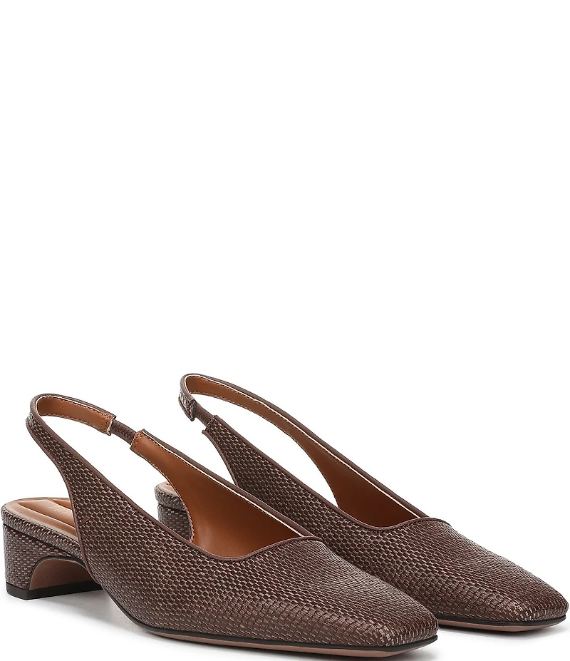 Franco Sarto Lyanna 2 Woven Raffia Slingback Pumps