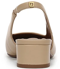 Franco Sarto Lyanna Leather Slingback Pumps