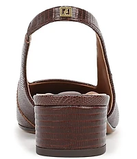 Franco Sarto Lyanna Lizard Embossed Leather Slingback Pumps